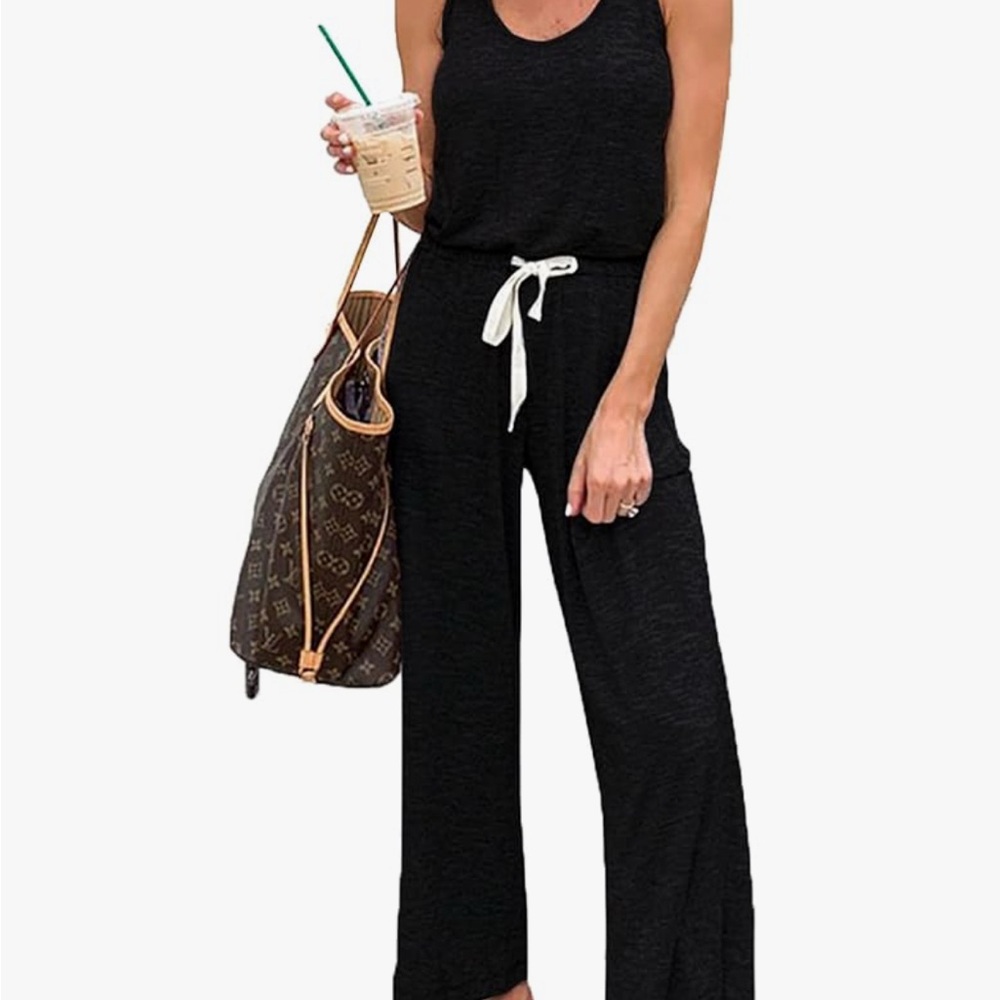 Versatile Black Jumpsuits with Tapered and Wide-Leg Designs